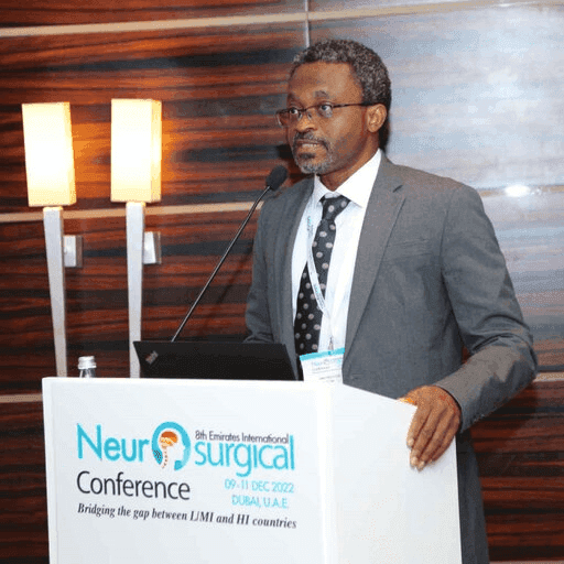 Image headshot of one of SURGIL's faculty advisors, a Consultant Neurosurgeon, Lagos University Teaching Hospital, Dr. Omotayo Ojo